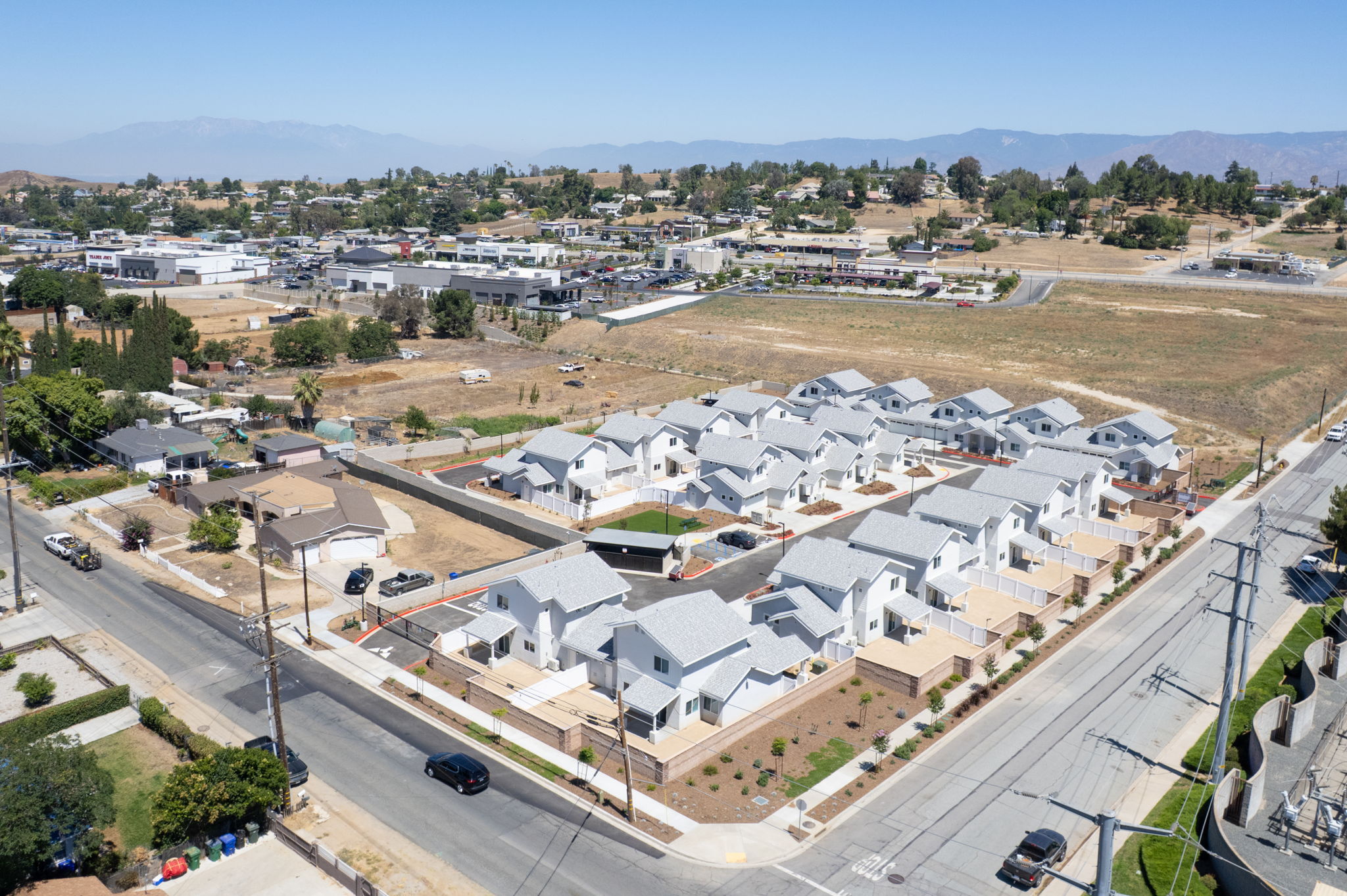 Aerial view of Applewood Manor