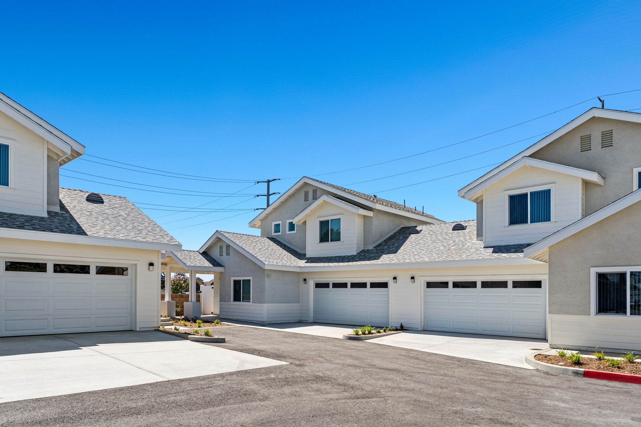 Garages and landscaping